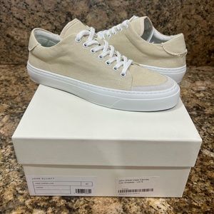JOHN ELLIOT SHOE SNEAKERS HAZE CANVAS LOW CREAM SIZE 40